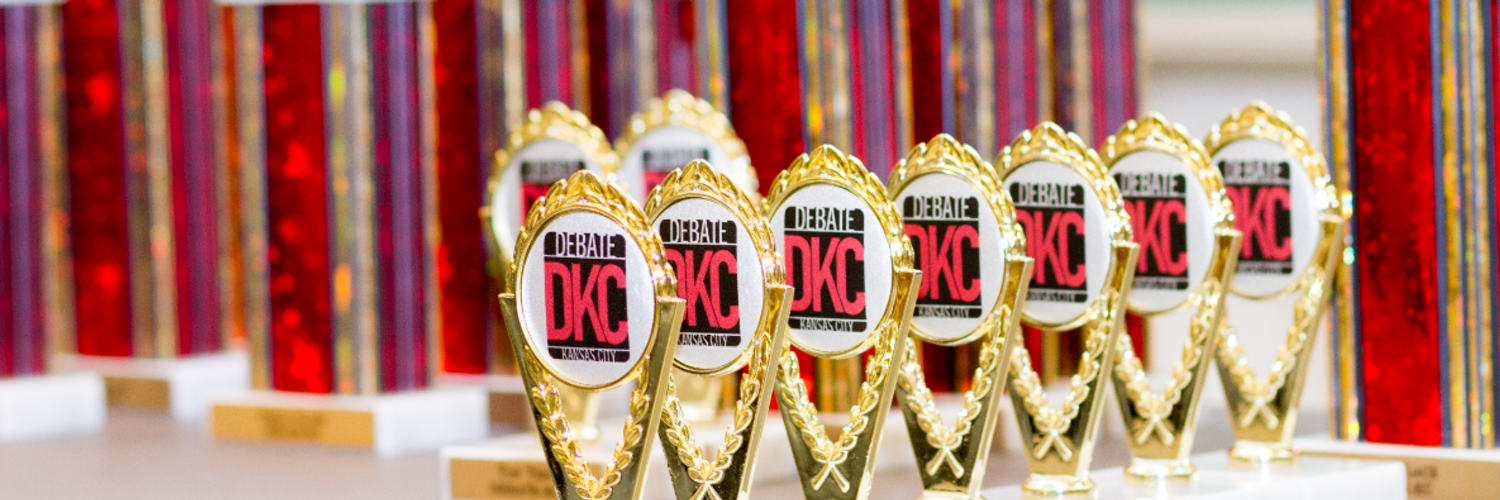 Image of debate KC trophies